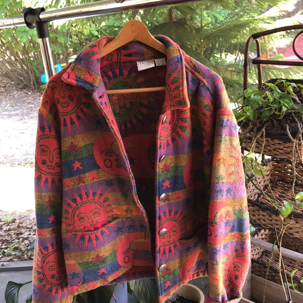 Vintage Sun and moon jacket More by Lata
